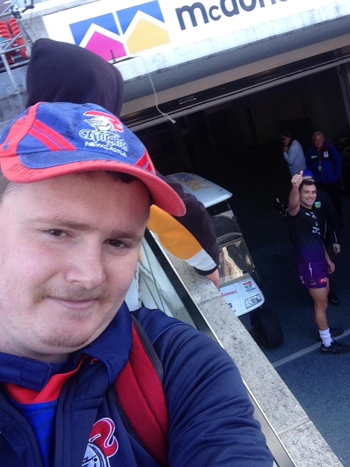 Willlowtree4's tweet photo. Not the result we wanted yesterday but always a pleasure to see @camsmith9 play. #NRLKnightsStorm #aussiecaptain @NRL @storm @NRLKnights https://t.co/TUOLdfIac4