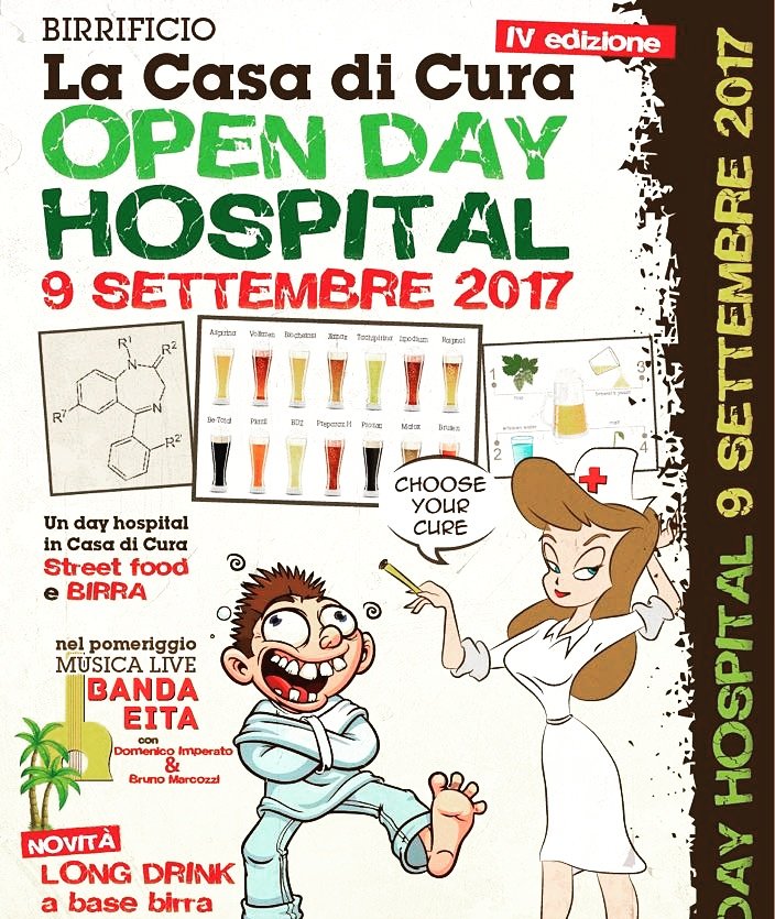 lacasadicura's tweet photo. 4° open day hospital Casa di Cura a Senarica (TE) il 09set17 #casadicura #tso #flebo #neuro #tripel #tac #santamorte #peacemaker #craftbeer https://t.co/0mieWglj6u
