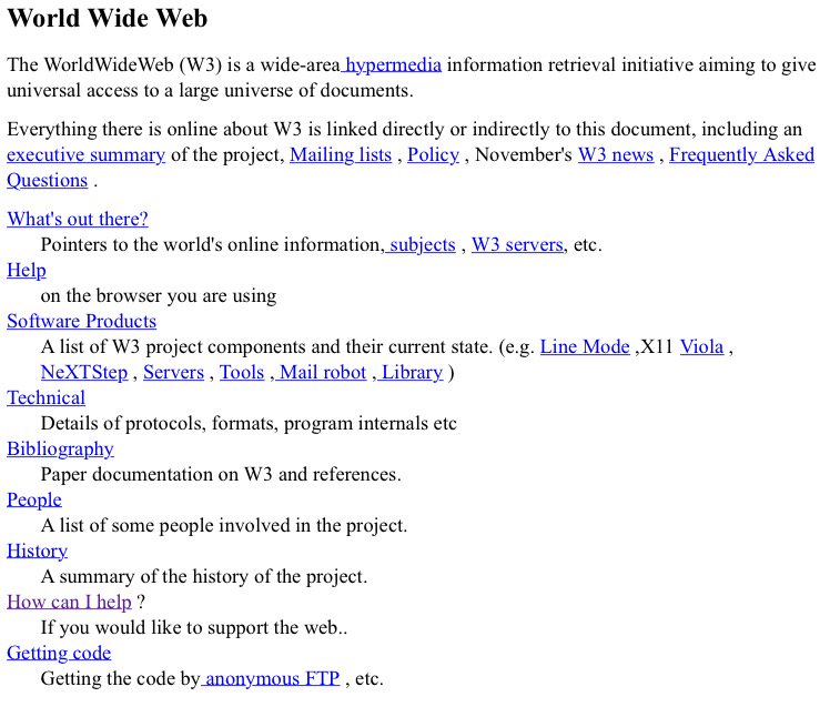 pomeranian99's tweet photo. The first web page ever: https://t.co/s0sCMgA5y4 https://t.co/NbYjrDpBYp
