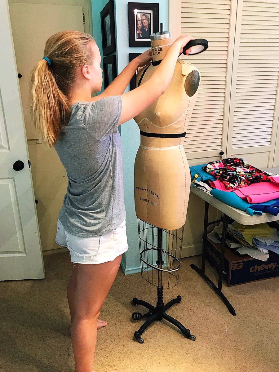 KCallawayDesign's tweet photo. My favorite part of designing is seeing me designs come to life on the dress form! #PROJECTRUNWAY  #aspiringdesigner https://t.co/BHxEXYHn2z