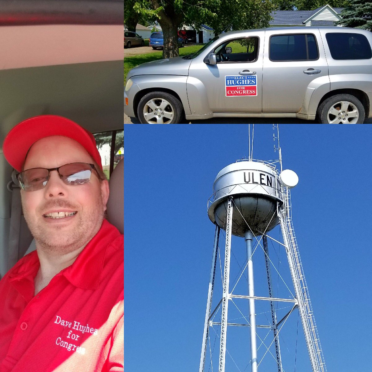 DHughesCongress's tweet photo. Thank you to my Dir. of Grassroots Outreach @conservative22 for driving the #ulenturkeydays #parade for Hughes for Congress.  #claycountymn https://t.co/W9YwHUDL2U