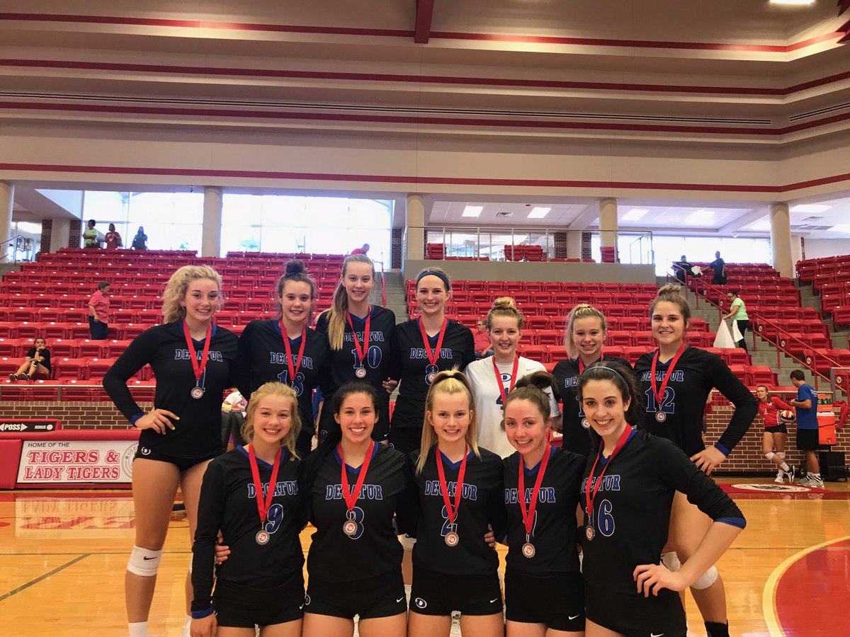 decaturvball's tweet image. Second place! Congrats to Satasha and Cidnee on all tournament honors!! #decaturvolleyball #breakingthebarrier