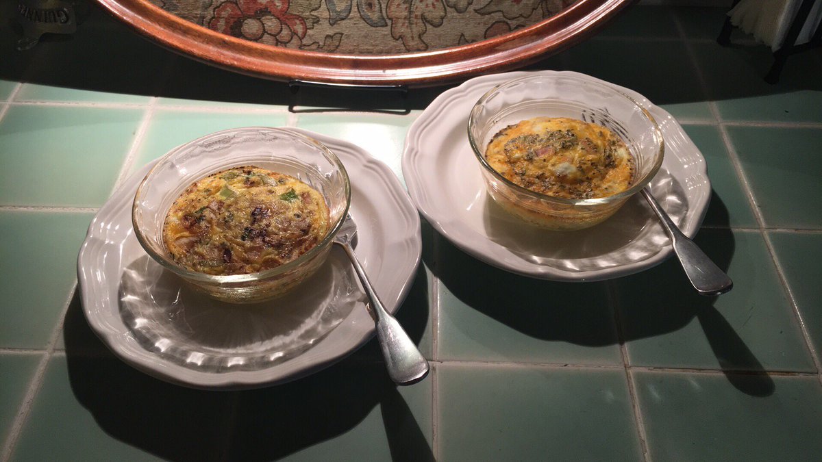 Egg baking experiments in preparation for our Grand Opening!