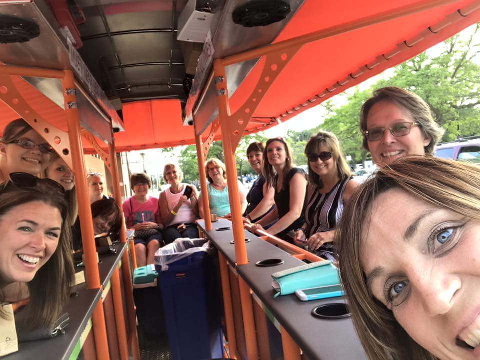 Ladies, Ladies &amp; more Ladies exploring downtown Green Bay! Get you group together today!  #lovegb