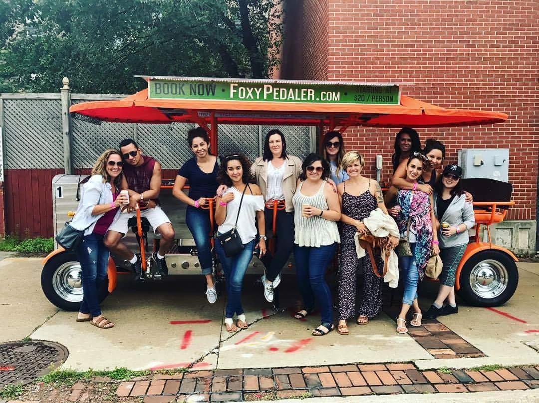 Guys you need to get your dudes together... the ladies of Green Bay are riding the Foxy Pedaler without you.  #Lovegb