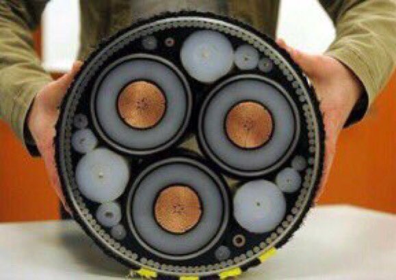 ValaAfshar's tweet image. Cross-section of undersea power cables