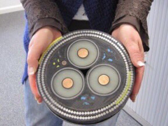 ValaAfshar's tweet image. Cross-section of undersea power cables