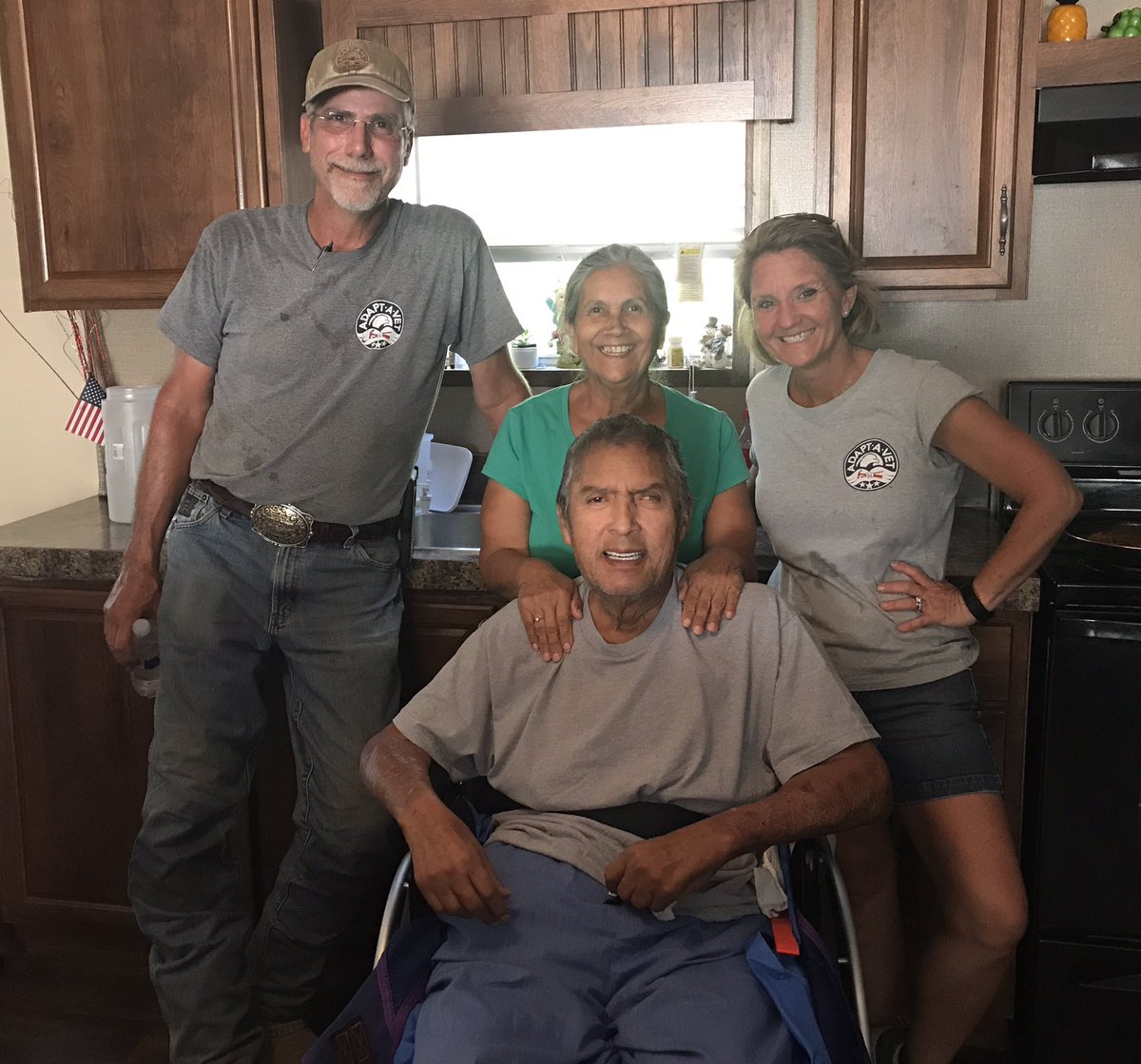 AdaptAVet's tweet photo. Adapt A Vet is excited to announce the Reyna's have running water. Thank you to our community partners! #adaptavet #bootcampaign https://t.co/dYnZiYiFAv