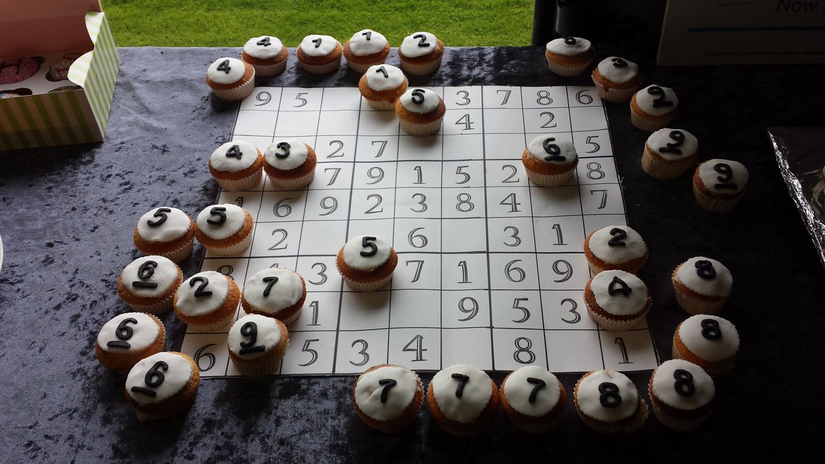 Maths Cake Competition winner! Who can resist a bit of sudoku, especially when there's cake involved!! #mathsconf12