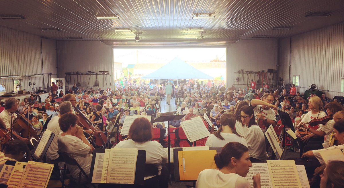 MsKirbyMusic's tweet photo. Time for a concert in a barn!! 📯🎵
#centralohiosymphony #benefitinthebarn #delawareohio #ohio #hornplayer #3rdhorn #delawarefarmbureau https://t.co/nXaIobvcO2