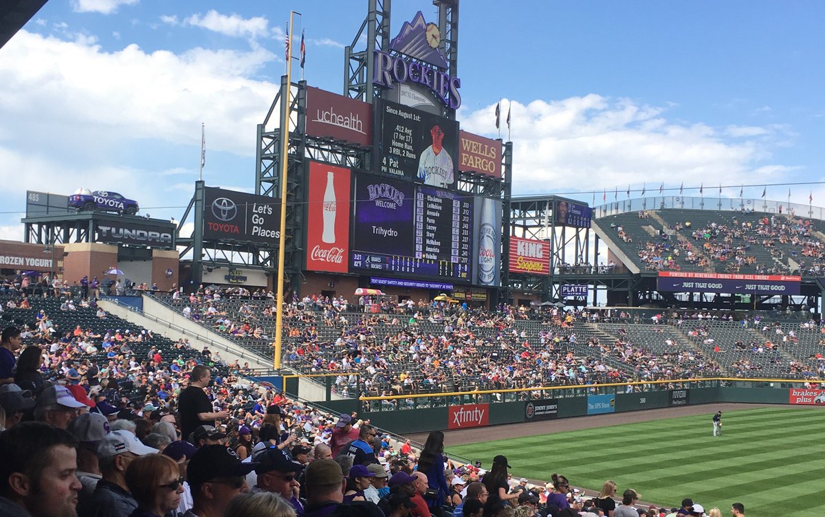 Trihydro's tweet photo. The Colorado Rockies love Trihydro, and we love them back!
#rockies #trihydro #trihydrooutdoors #colorado #gameday #baseball https://t.co/ym6HJGSEdC