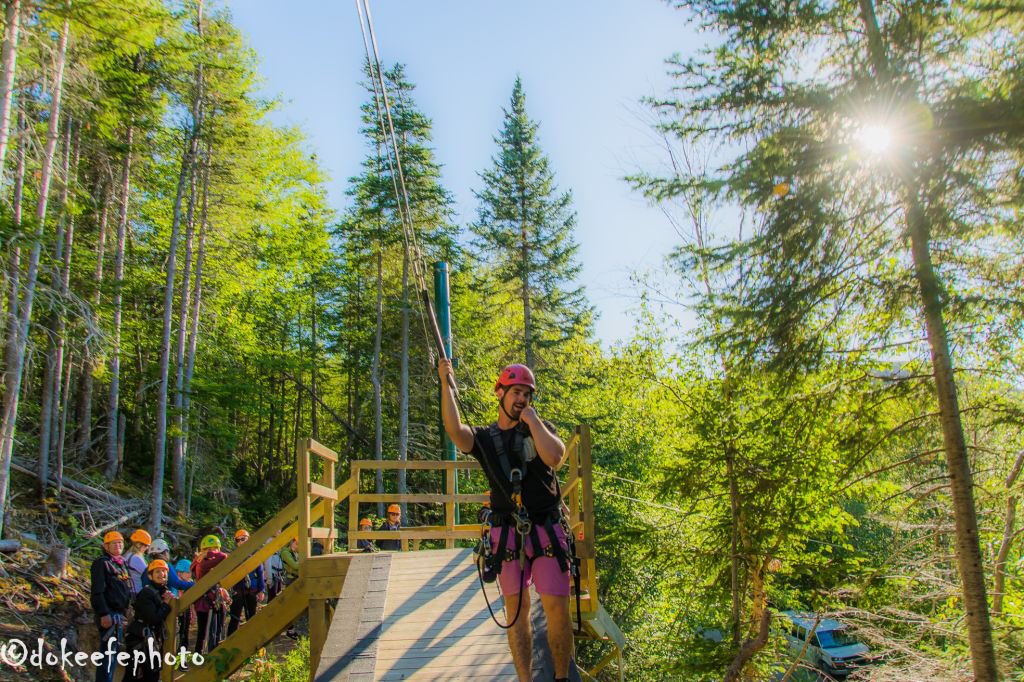 DonnieOK's tweet photo. Da boys at @marbleziptours r #awesome. Give it a try, so worth the #experience #ziplining #steadybrook #Newfoundland @CBCNL @TripAdvisor https://t.co/tm9MzvjA5n