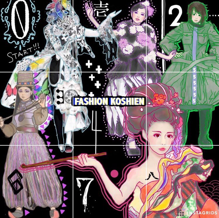 りんご飴マン 青森県の生ゆるキャラ 本日はファッション甲子園 弘前の学生イラストレーター太田 伊美さんによるティザーイラストを公式アカウントで公開しているので ぜひ見てねー W 分割アートとカウントダウンの複合ワザ W T Co