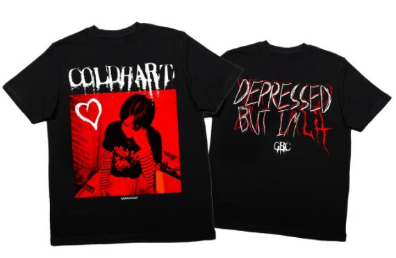 Cold Hart x Yawns Cult 'Depressed But I'm Lit' Shirt Pre-order - SOUND ...