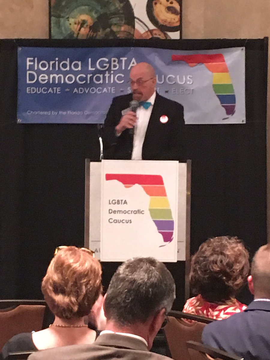 lgbtqdems's tweet photo. Caucus president Terry Fleming introduces @CarlosGSmith. Watch live on our Facebook page! #lgbt #lgbtdems https://t.co/mMpFpuQdPc