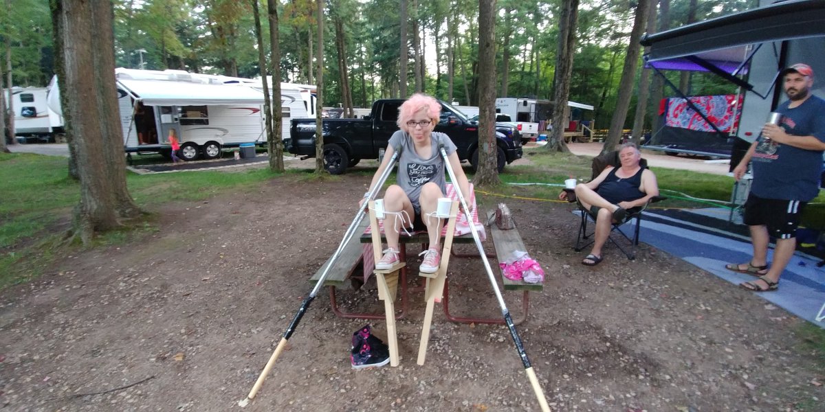 Gayscribble's tweet image. I just finished le stilts (sorta)