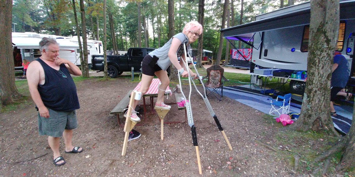 Gayscribble's tweet image. I just finished le stilts (sorta)