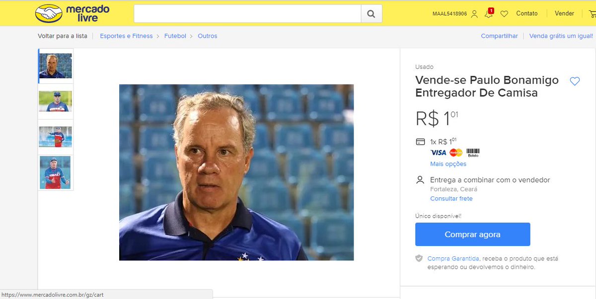 Vai ser o jeito anunciar esse lixo no mercado livre! #ForaBonamigo
produto.mercadolivre.com.br/MLB-902206846-…