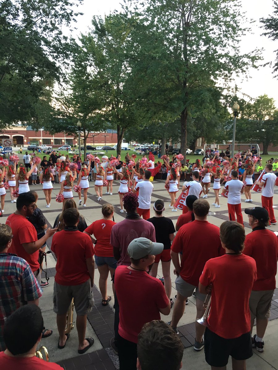 MSAnniston's tweet photo. The JSU Pep Rally!!! https://t.co/RhkpNqWUPV
