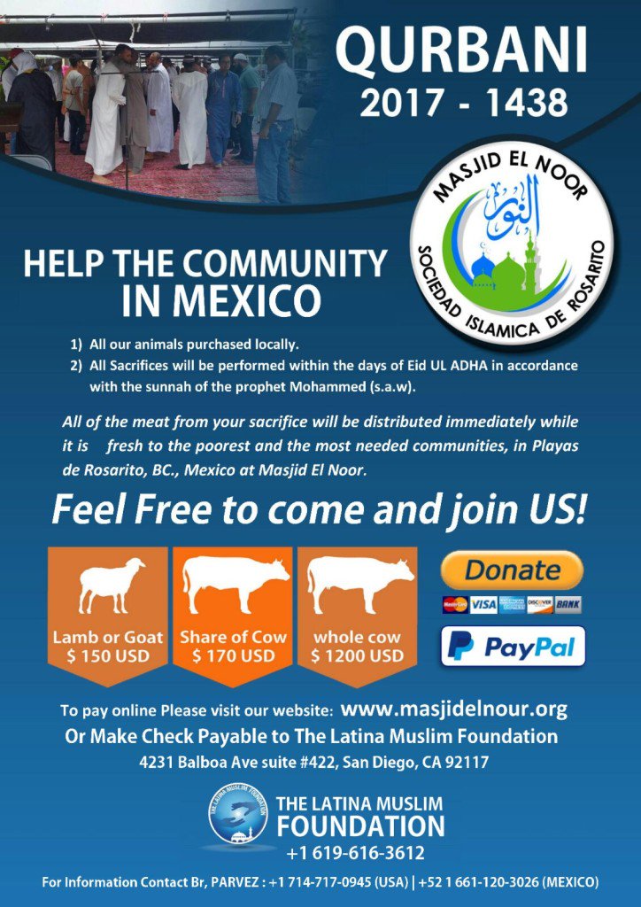 Islamic Center Of Sd On Twitter Qurbani 2017 For Mexico Https