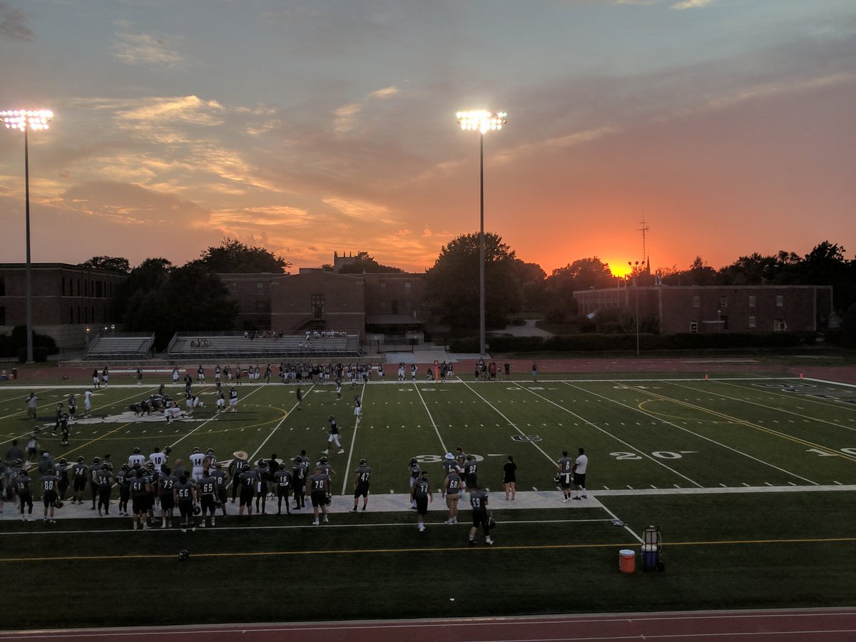 Beautiful night for football. Good to see all the activity back on campus. #CUNE