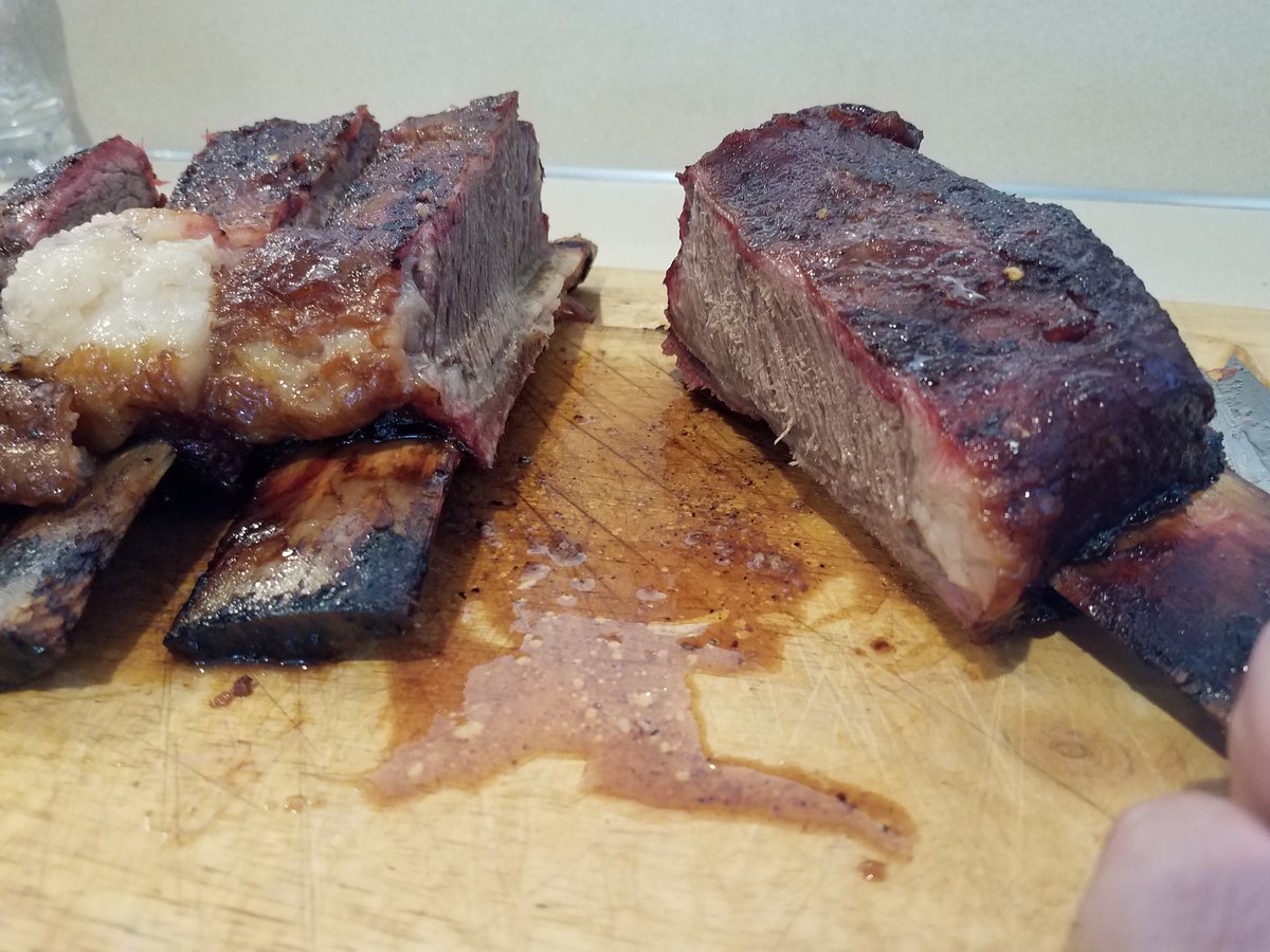 PrehmsBBQ's tweet photo. Well, this was a fun cook. I bet it'll be just as fun to eat. #Prehmsbbq #DinoBone #Beefplate #BeefRib https://t.co/CG0HfyiCpv