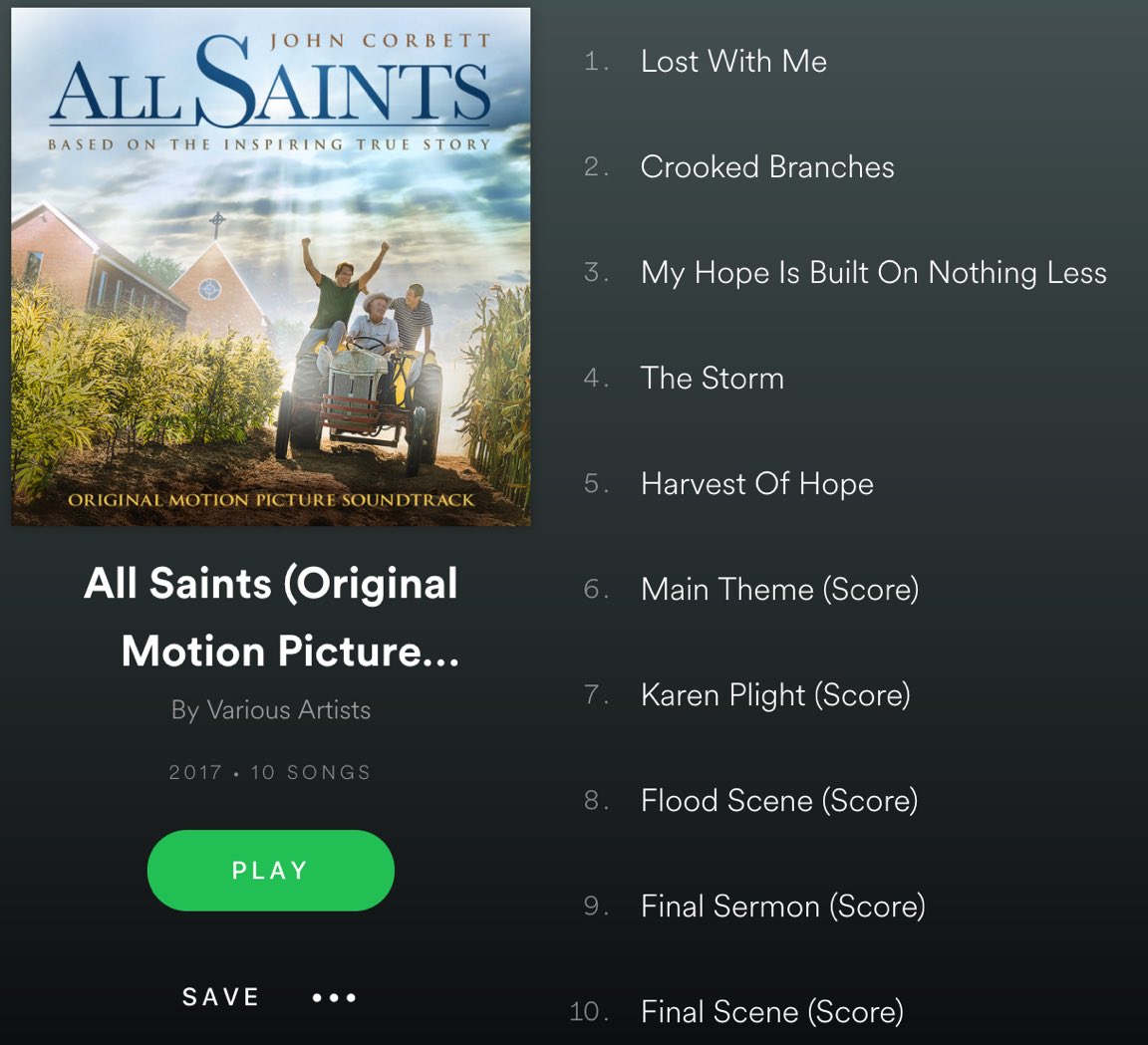 This film comes out next week but you can listen to the songs Aaron wrote for it now on Spotify goo.gl/PrR4Vj