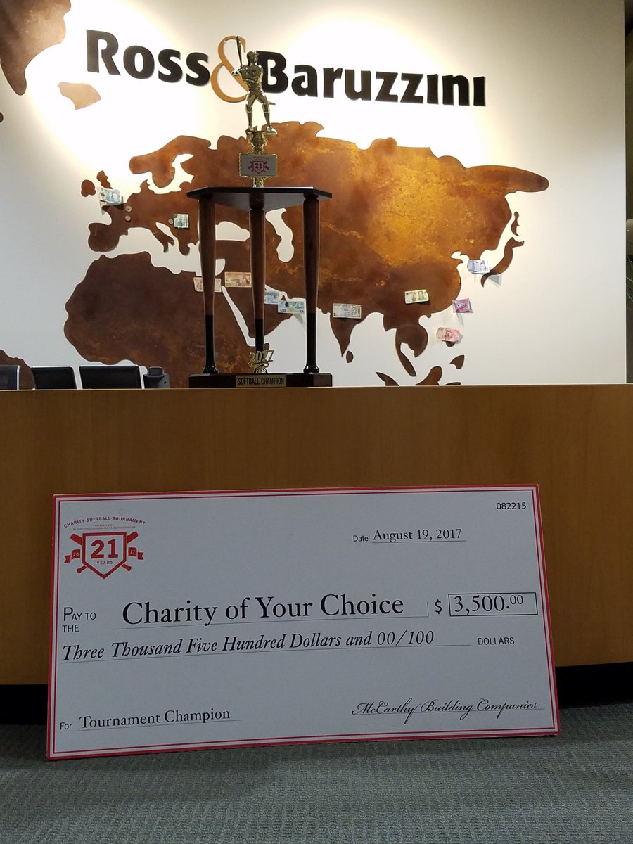 schweba's tweet image. Another great event by McCarthy. Killer B's will in Softball. Thanks for everyones help in making it a great day.
@RossBaruzzini @mccarthy