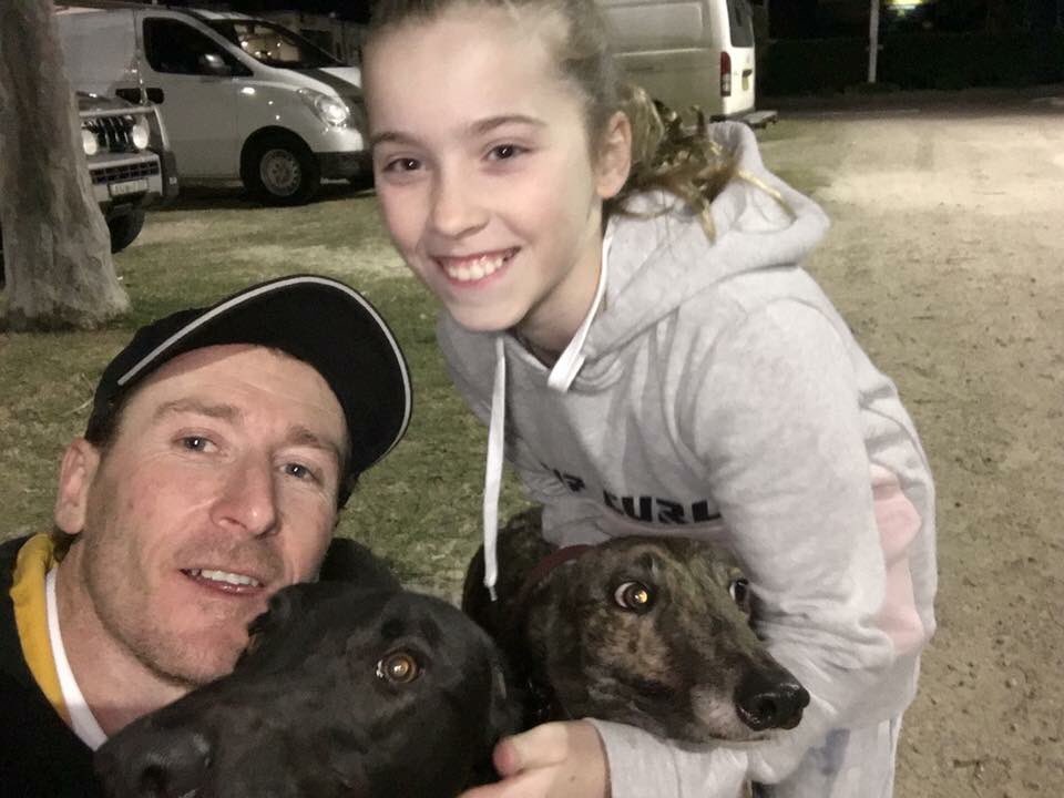 Troy Vella had a happy night at the track, securing a double! 👍🏻😁Congratulations! #winning #double #greyhoundracing