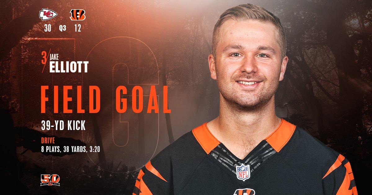 0:50 Q3 #KCvsCIN   Scoring Drive Sumary: https://t.co/iqBicGSFoc