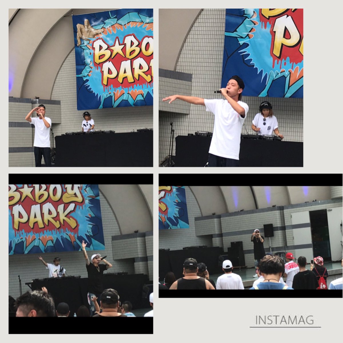 Peace0630's tweet photo. 昨日はbboypark＼(^^)／
Ryo-w2と焚巻と般若とGang-Oとmc ZINGIのライブ見てきて、色々楽しかったー♡
今日も楽しもー♡
#bboypark #ryo2 #焚巻 #般若
#gang_o #mc_zingi https://t.co/P6P6ECrxmQ
