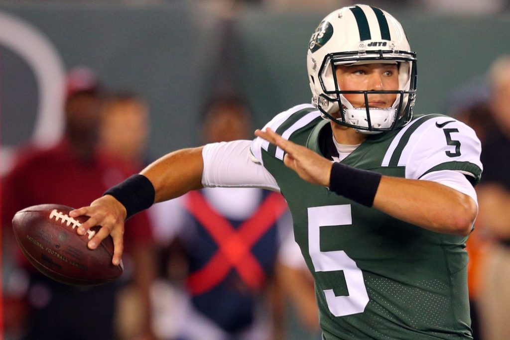 Sportsnaut's tweet image. Fugget about it: Christian Hackenberg isn't ready for the big stage bit.ly/2vOFjy2 #Jets #ChristianHackenberg