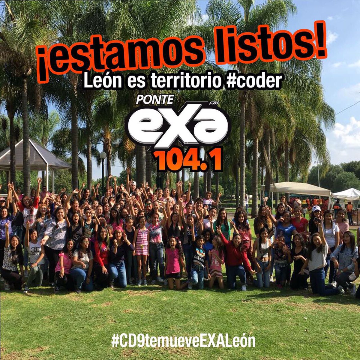 sonymusicmexico's tweet image. León también se ha llenado del Coder Power de @cd9 con @ExaFmLeon #CD9TEMUEVE