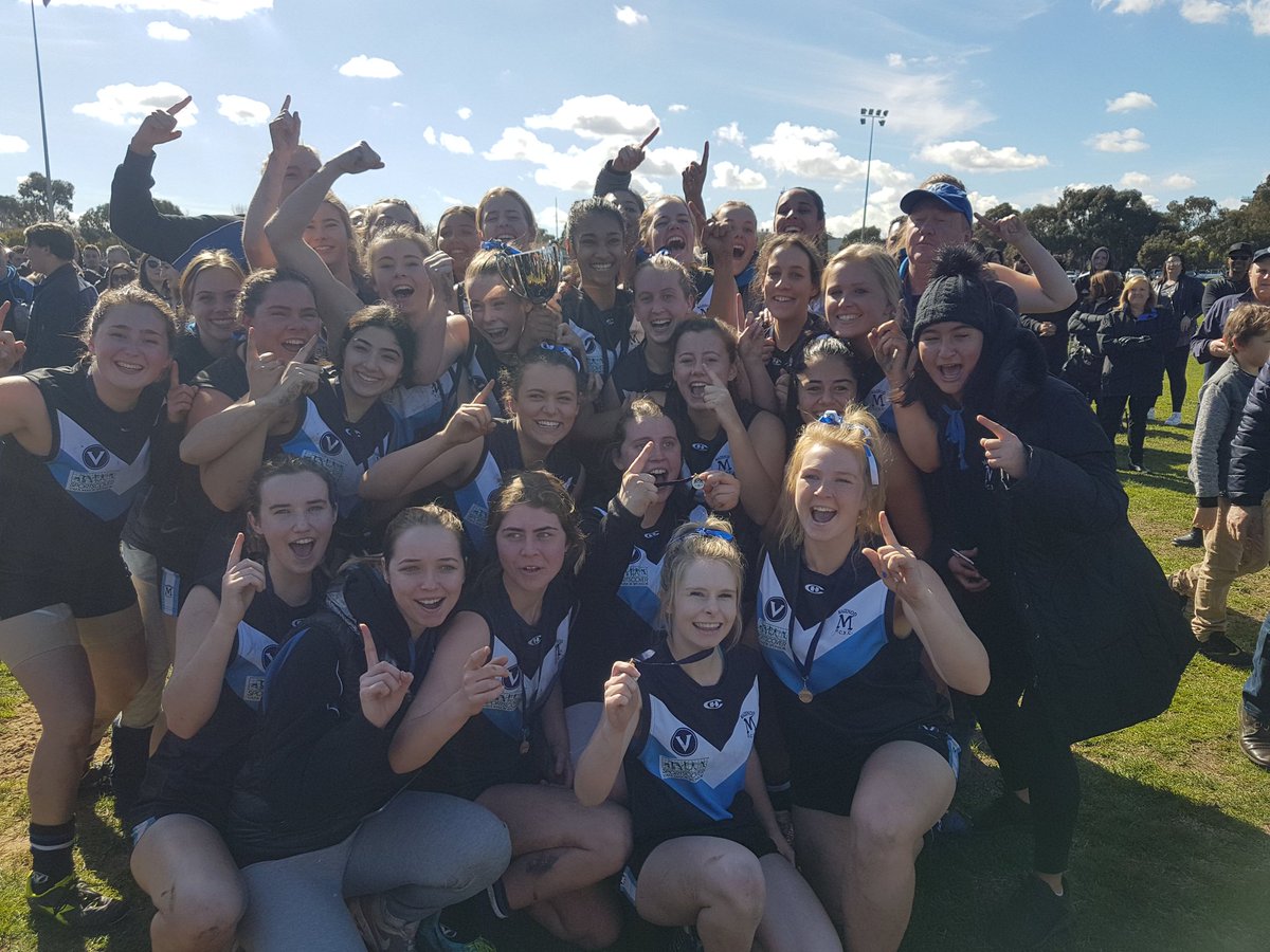 VAFA_HQ's tweet photo. PREMIERS | A goal with 1min remaining has given @MazenodOCFC a thrilling Division 3 premiership #VAFAWomens #VAFAFinals https://t.co/uvZvwz9xnw