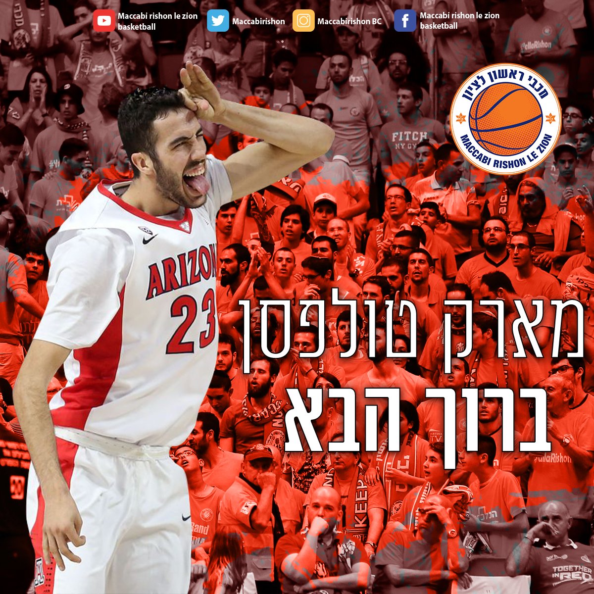 maccabirishon's tweet photo. #welcome Mark Tollefsen https://t.co/n3zYRAKQos
