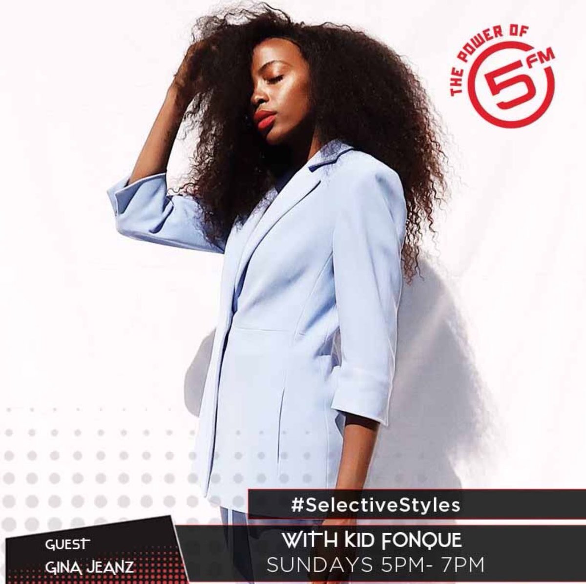 On #SelectiveStyles 2day <a href="/GinaJeanz/">GINA JEANZ</a> is dropping a mix of her own music + I'll be playing loads of new bits from across Styles! 5-7PM <a href="/5FM/">5FM</a>