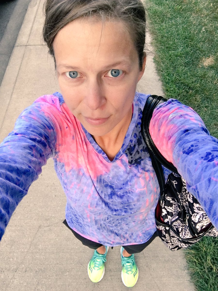 CrystalRunsFree's tweet photo. Saturday night selfie. Nice evening out there! #yyc #run150 #SummerNights https://t.co/VjAyUyWPWx