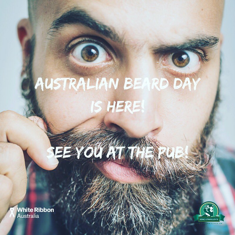 Aus Beard Day is here!! Get into King O's and register by 2pm for your shot at awesome prizes &amp; eternal glory!!!