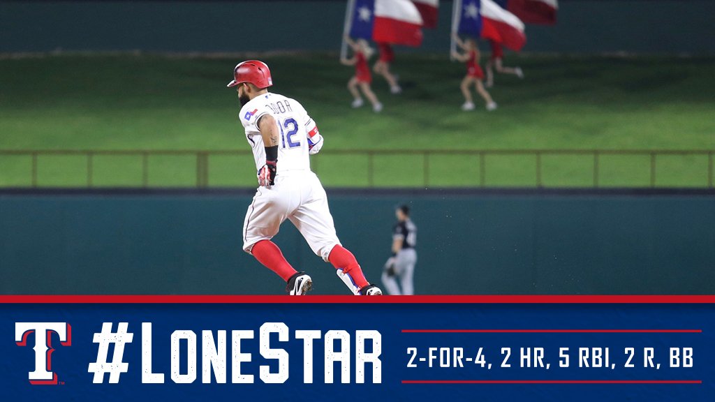 Two jacks and a single-game, career high in RBIs for tonight's #LoneStar! https://t.co/MNPHSfw0N5