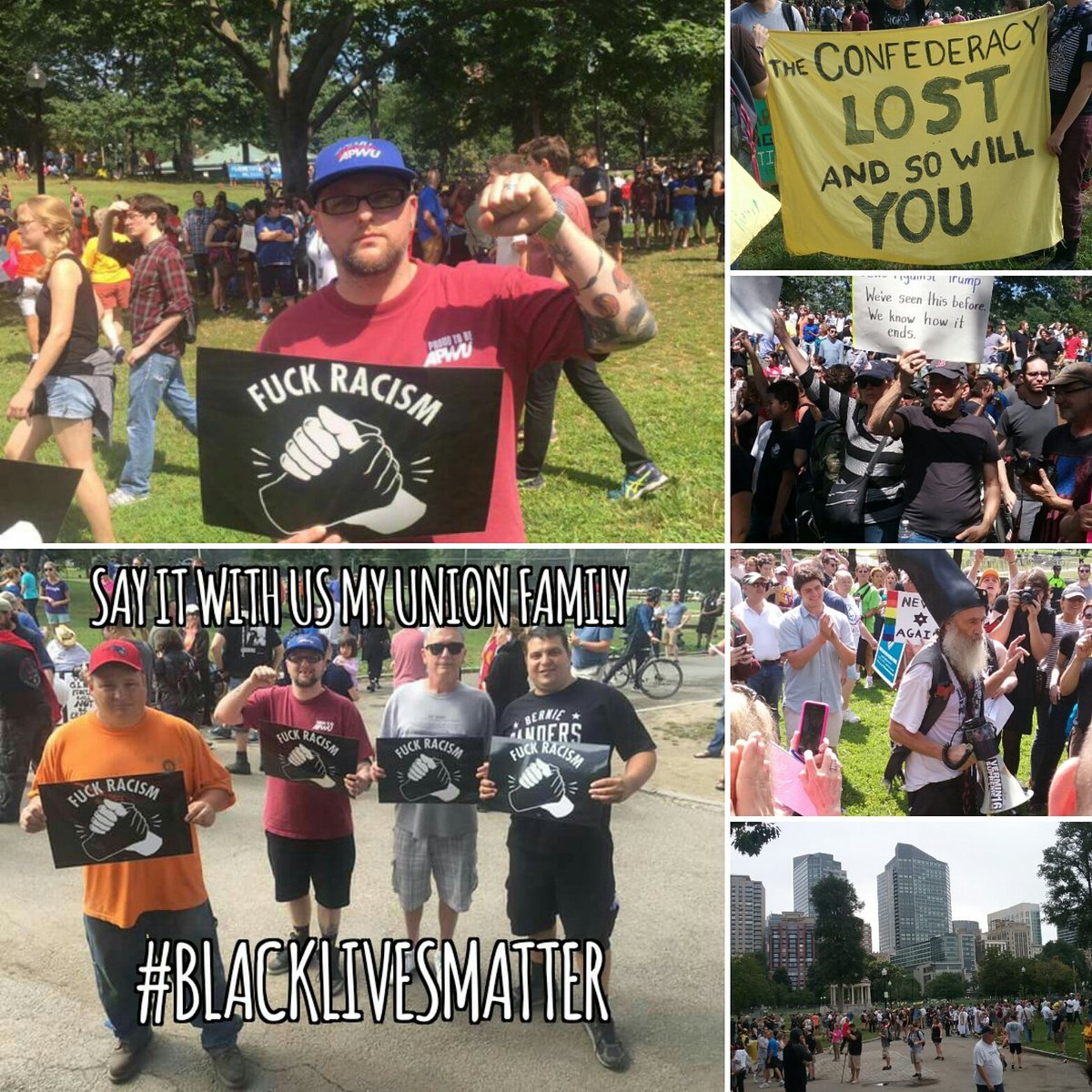 LaborTalk's tweet photo. @21cpw @APWUnational @massaflcio @AFLCIO @IBEW @IBEW103 @IBEW104 UNIONS SHOULD BE ALL IN, IN FIGHTING RACISM AND FASCISM! ✊#SolidarityWins https://t.co/4CIeE0xYs3