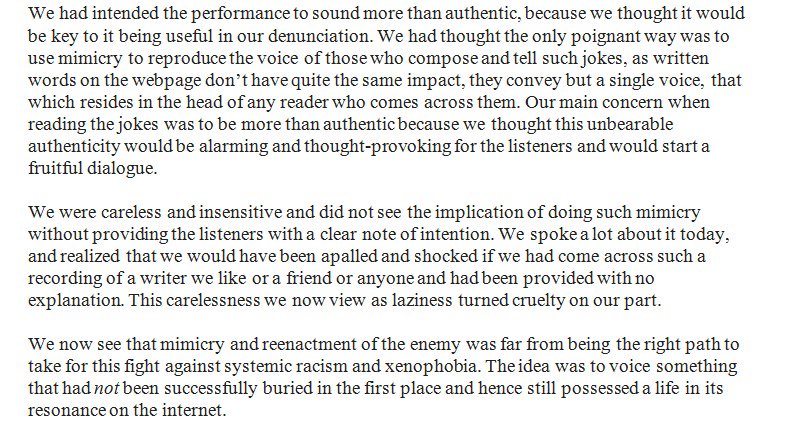 TheGeminiis's tweet photo. @WendyNotilde @namarasmith @Jennybagel Statement Part 1. Thank you for reading. https://t.co/sQjAWYHVxo