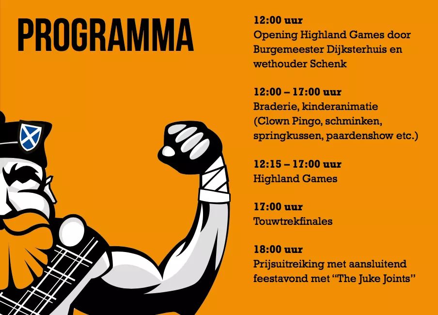 Highland games by the sea! Het programma. Wie komt er? #hgbts