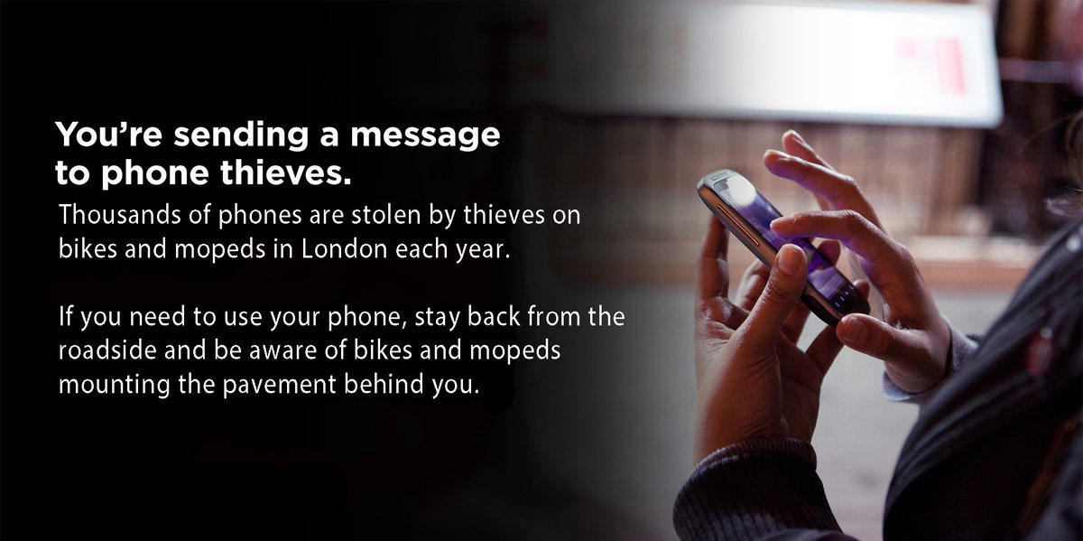 Be aware of your surroundings when you are using your phone while walking around.  #mobilephonetheft
met.police.uk/crime-preventi…