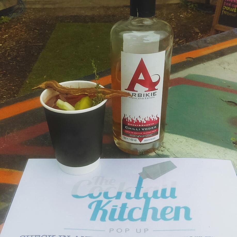 The best #bloodymary in #Edinburgh today at <a href="/PopUpCocktail/">The Cocktail Kitchen</a> with <a href="/arbikie/">Arbikie Distillery</a>