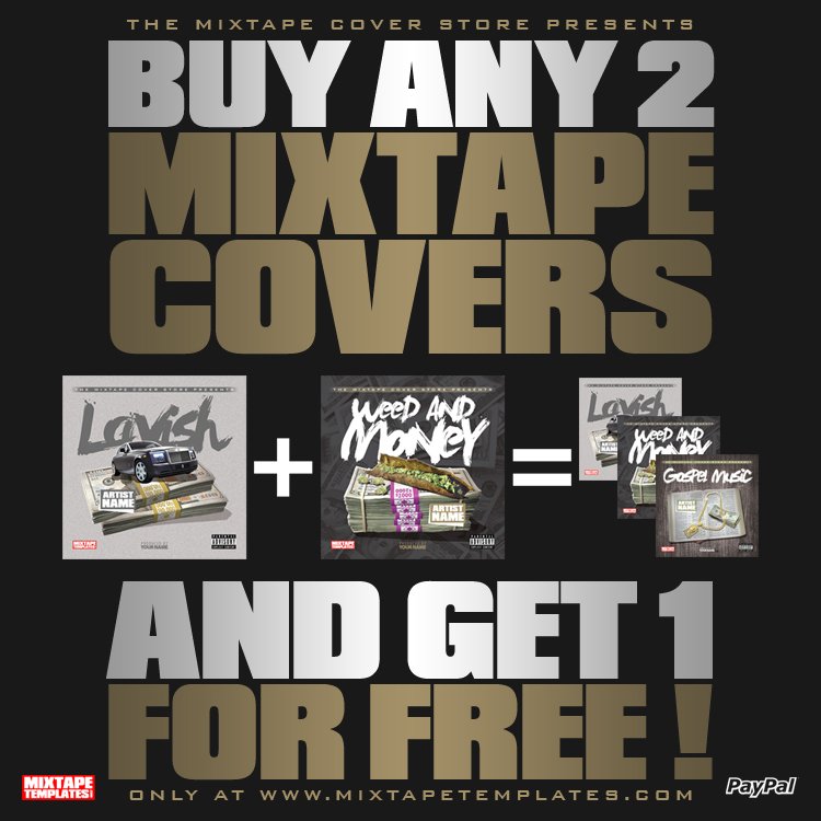 MixtapeArtwork's tweet photo. Buy any 2 #mixtapecovers and get 1 mixtape cover for FREE from @MixtapeTemplate - Filthy The Designer https://t.co/psxNOdv4mI