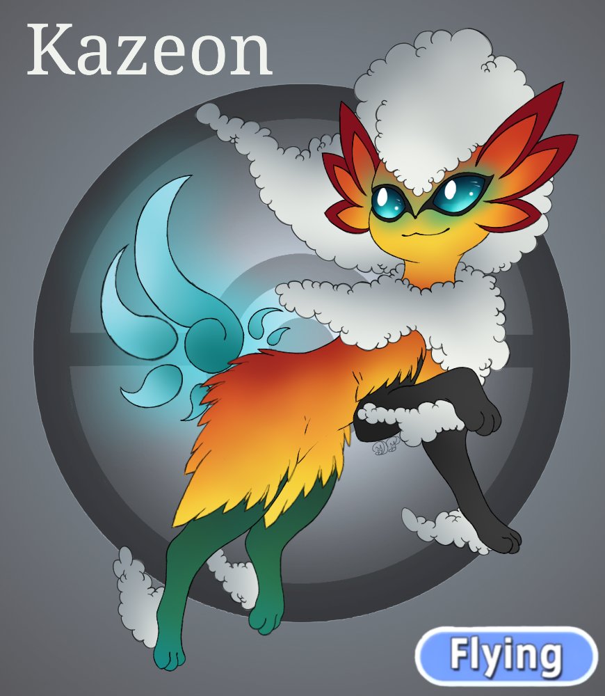 ThatDrakiLady's tweet photo. #TrickyFakemon #tricksters #Fakemon Wanted to do something different from the others so it's based on this birdy 😁 https://t.co/5JlZgXbVnS