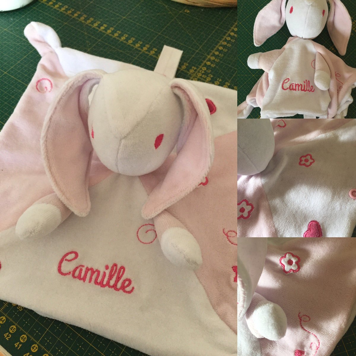 _Matamimi_'s tweet photo. #couture #doudou #cadeaunaissance #cadeaupersonnalise #broderiemachine #sewing #softtoys #personalizedgifts #machineembroidery https://t.co/xA3iBhyxa7