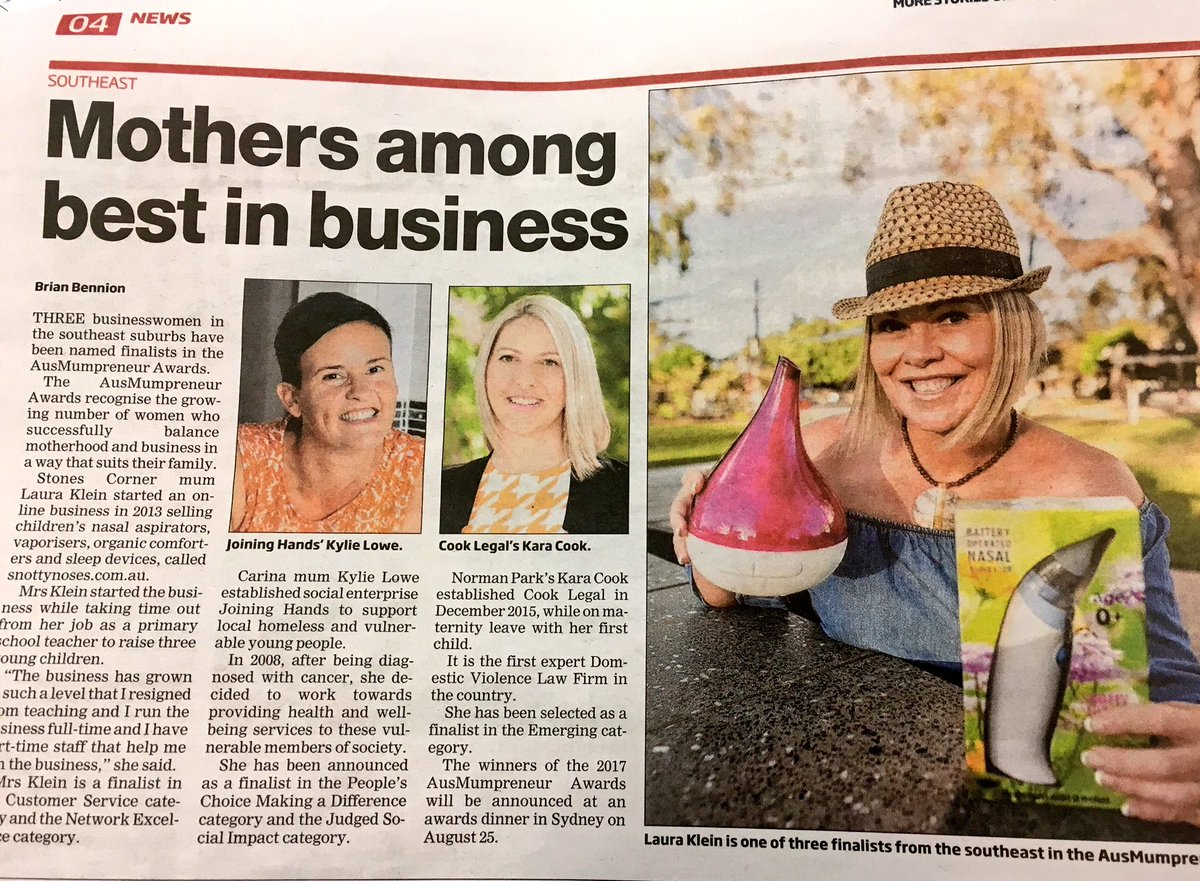 COOKLEGAL's tweet photo. @COOKLEGAL in the news this week! #ausmumpreneur awards here we come! BNE ✈️ SYD 🥂🍾 https://t.co/lmhiXNoBV5