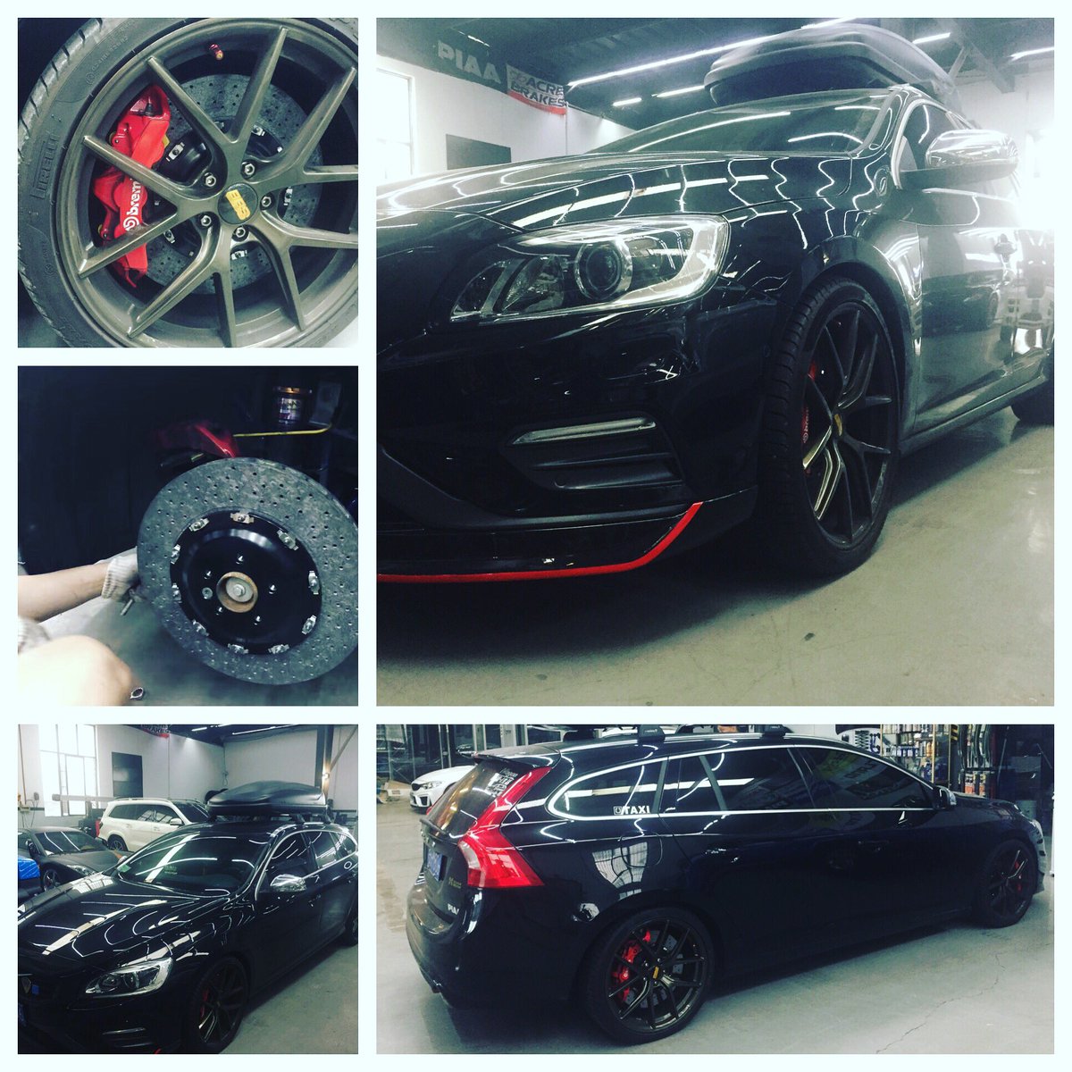 hyper_motor's tweet photo. #Volvo #V60 with upgraded #carbon #ceramic front #break discs. #hypermotorsport #carbonceramicbraks #tuning #shanghai #customcars #volvov60 https://t.co/hDbiLWrXzP