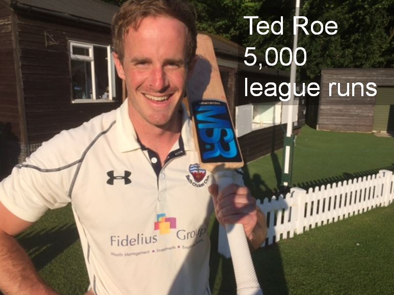 Congratulations to <a href="/roe2376/">Teddy</a> on becoming the first Bath CC player to score 5,000 league runs in the Play-Cricket era!